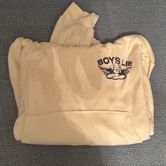 Boys Lie Tops - BOYS LIE TOWEL MATERIAL HOODIE